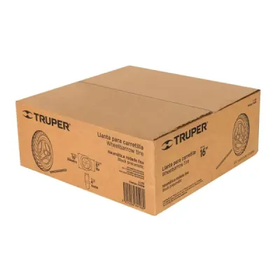Rueda O Llanta Neumática Lisa 16" X 4" Para Carretilla Truper