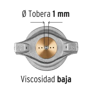 Pistola Para Pintar De Gravedad Lvmp 400 Ml, Boquilla 1 Mm Truper