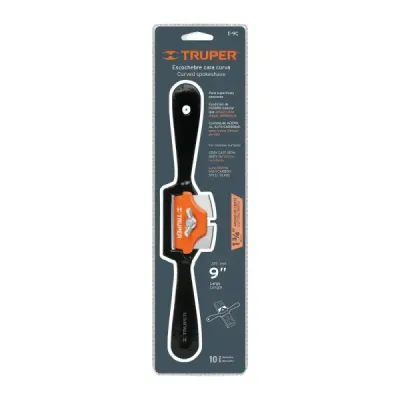 Cepillo Carpintero De Vuelta Curvo 9", Ancho De Corte 44 Mm Truper