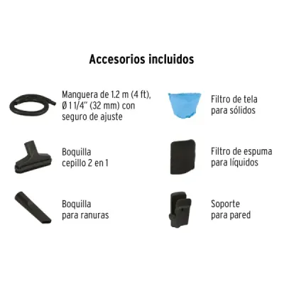 Aspiradora Sopladora 1500 W 11 L Truper Sólidos Y Líquidos