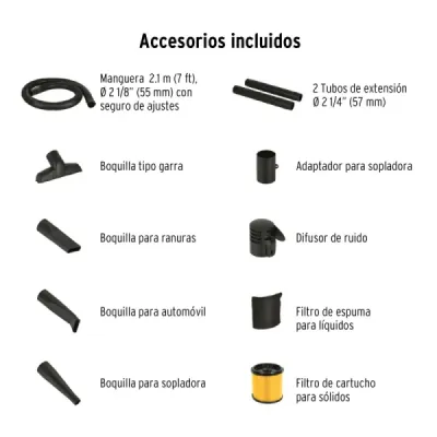 Aspiradora Sopladora 3700 W 45 L Truper Sólidos Y Líquidos