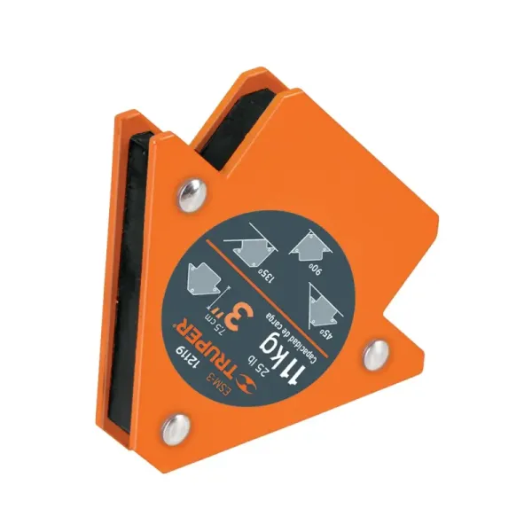 Escuadra Magnética De 3" Protector De Nylon, Soporta 11 Kg Truper (ESM-3 - 12119)