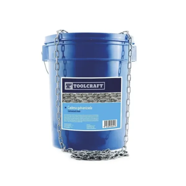 Balde Cadena Galvanizada 3/16' Toolcraft Tolerancia 210 Kg (TC1105)