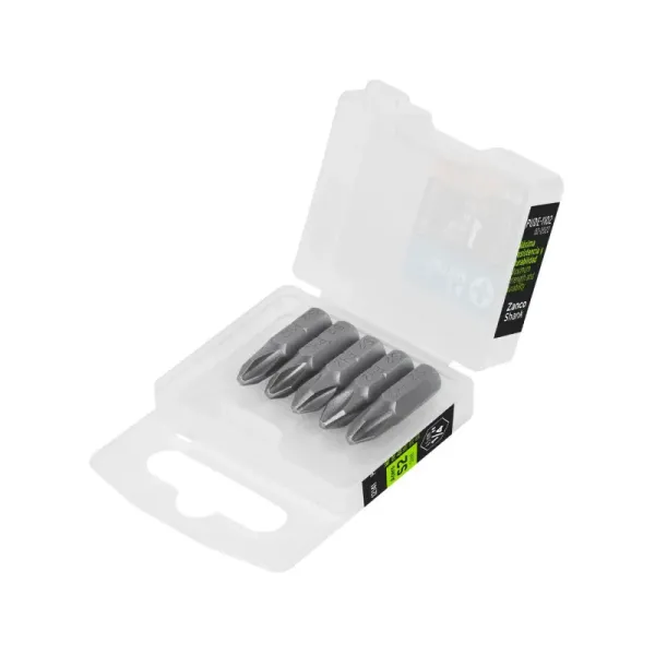 Set De 5 Puntas Industrial Estrella Ph2 De 1" Zanco 1/4" Truper (PUDE-1102 - 12141)