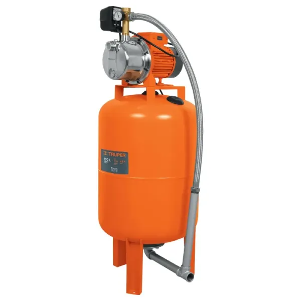 Bomba Hidroneumática 100 L Industrial, 1 Hp, Bobina De Cobre Truper (HIDR-1X100 - 12255)