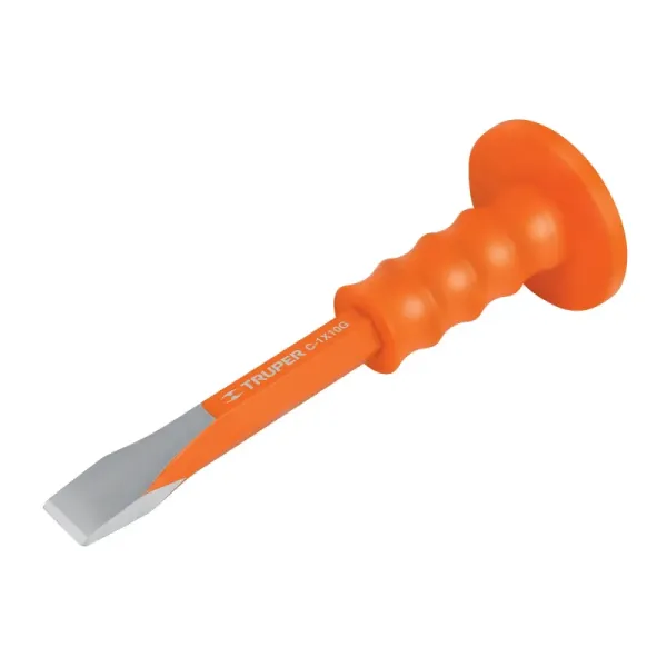 Cincel De 10" Con Cuña De 3/4", Incluye Grip Protector Truper (C-3/4X10G - 12275)