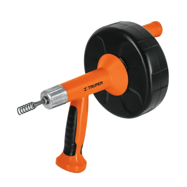 Sonda Cable Destapacaños Tubería 7.6m Truper Manual Taladro (DECA-25X - 12280)