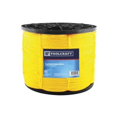 Cuerda Polipropileno 875m 5/16' Toolcraft Carrete 25 Kg
