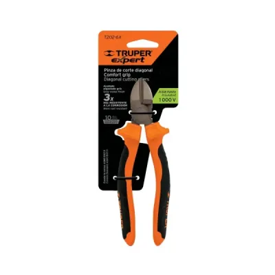 Alicate Corta Frio Industrial De 7", Comfort Grip Truper