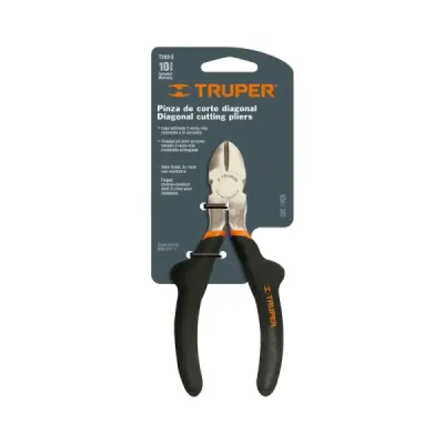 Alicate Corta Frío De 8" Uso Profesional, Mango De Pvc Truper