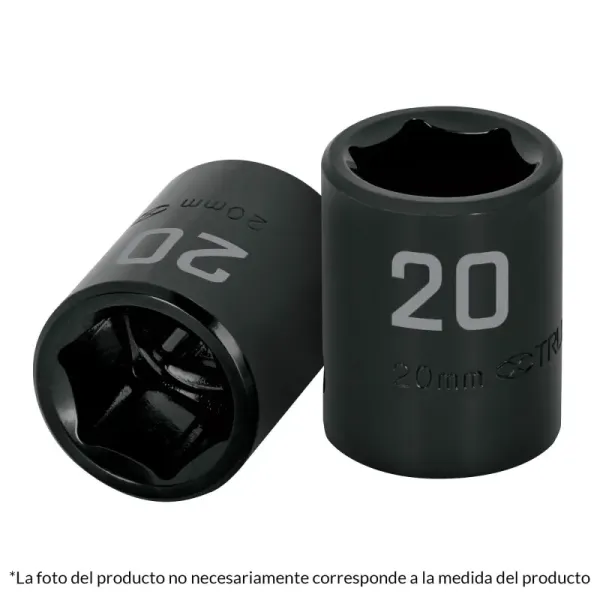 Copa Estándar De Impacto 6 Puntas De 15 Mm Cuadrante 1/2" Truper (D-7415-M - 12415)