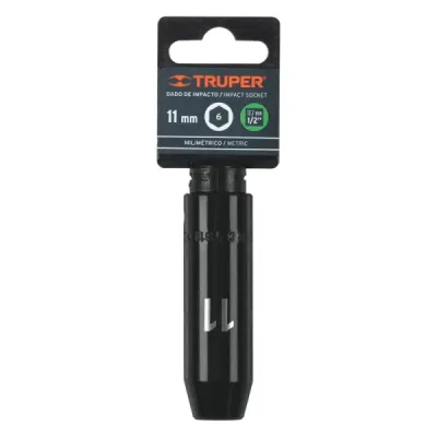 Copa Larga De Impacto 6 Puntas De 11 Mm Cuadrante 1/2" Truper