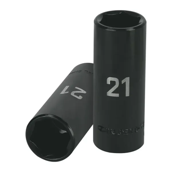Copa Larga De Impacto 6 Puntas De 21 Mm Cuadrante 1/2" Truper (D-7321-ML - 12433)