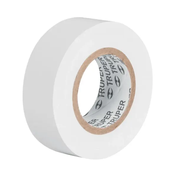 Cinta De Aislar Profesional De Pvc Blanca De 18 M X 19 Mm Truper (M-33B - 12506)