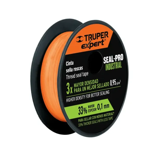 Cinta Teflón Industrial De 1", Largo 13 Metros, Multiusos Truper (CTF-1X13X - 12518)