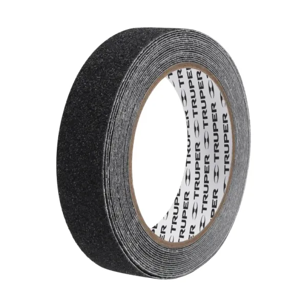 Cinta Antiderrapante Para Pisos De 5 M X 2.5 Cm Con Adhesivo Truper (CIA-15N - 12542)