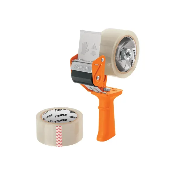 Dispensador De Cinta Ancha Con Cortador, Incluye 2 Cintas Truper (DESP-CE - 12559)