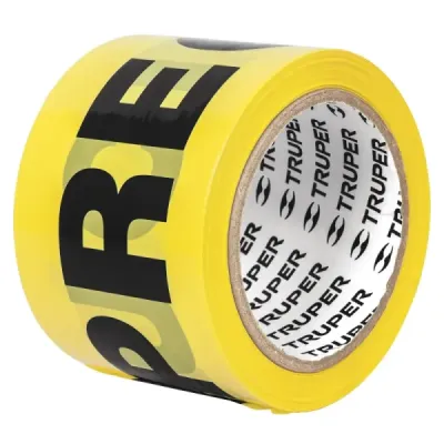 Cinta De Marcación Precaución Amarilla 100 M X 75 Mm Truper