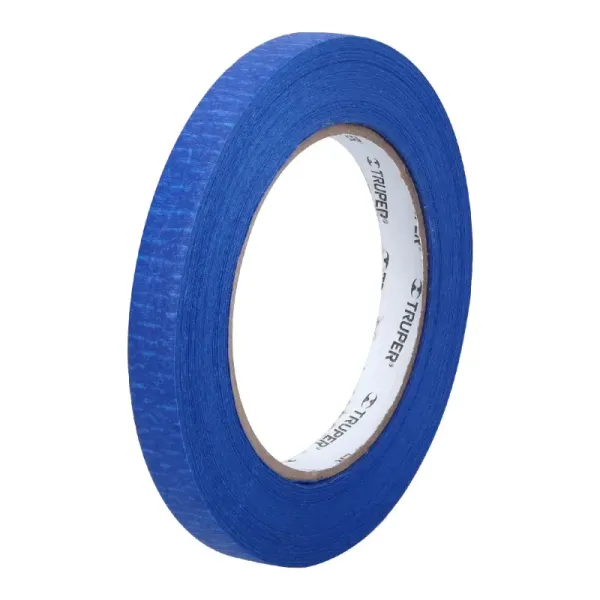 Cinta De Enmascarar Para Pintar Color Azul De 50 Mt X 12 Mm Truper (MSK-1/2A - 12620)