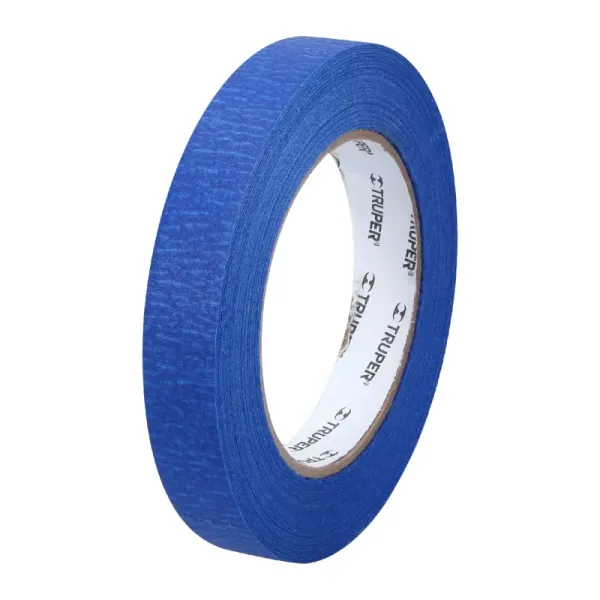 Cinta De Enmascarar Para Pintar Color Azul De 50 Mt X 18 Mm Truper (MSK-3/4A - 12621)
