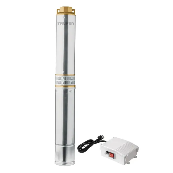 Bomba Sumergible Bala 1 Hp Acero Inoxidable, Agua Limpia Truper (BOS-1LM - 12625)