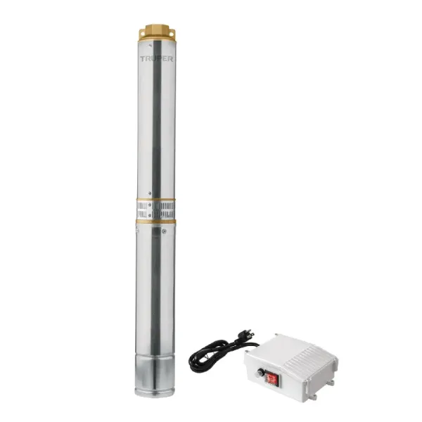 Bomba Sumergible Bala 1.1/2 Hp Acero Inoxidable, Agua Limpia Truper (BOS-1-1/2LM - 12626)