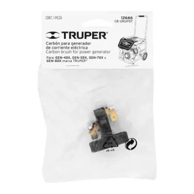 2 Carbones Para Generador Truper Gen-45x, Gen-55x, Gen-80x