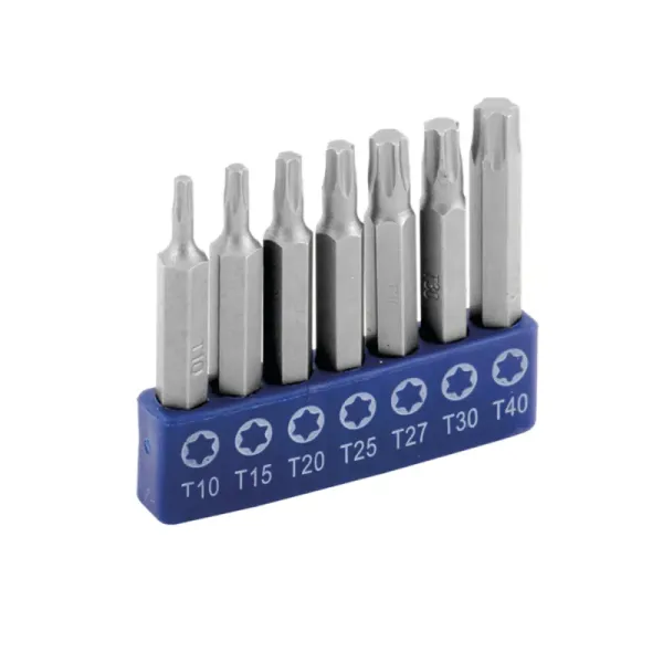 Juego De 7 Puntas Torx 2' Toolcraft Con Organizador (TC1253)