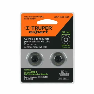 2 Cuchillas Para Cortador De Tubo Truper Cot-30x