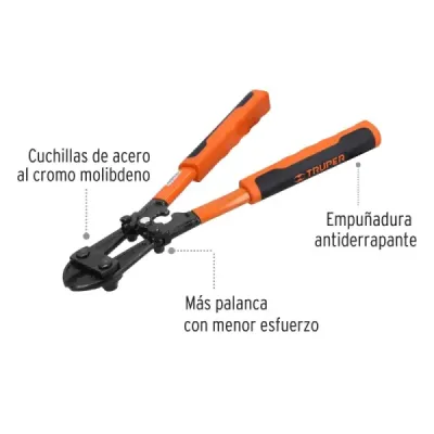 Cizalla Profesional Corta Pernos De 3/16 Truper