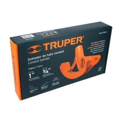 Doblador De Tubo De 1" Y 3/4" Conduit Con Pedal Ancho Truper