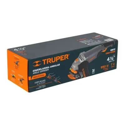 Pulidora Angular De 4.1/2" Industrial, 950 W, 11.000 Rpm Truper