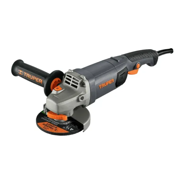 Pulidora Angular De 4.1/2" Industrial, 1.250 W, 11.000 Rpm Truper (ESMA-4512N - 12873)