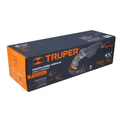 Pulidora Angular De 4.1/2" Industrial, 1.250 W, 11.000 Rpm Truper
