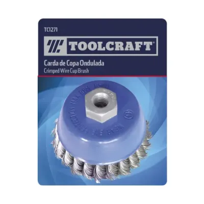 Grata Copa Trenzada 3' Fino Toolcraft Entrada 5/8'