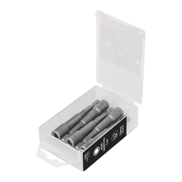 Set De 5 Copas Magnéticas 5 Mm, Zanco 1/4" Largo 2" Truper (PUDE-9005 - 12945)