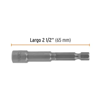 Set De 5 Copas Magnéticas 5 Mm, Zanco 1/4" Largo 2" Truper