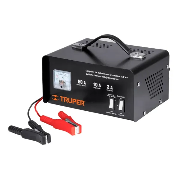 Cargador De Baterías 12 V, 50 A Con Carga Rápida Y Lenta Truper (CARBA-50 - 13027)