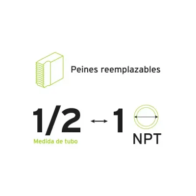Juego De Tarrajas Para Tubo De 4 Piezas, Incluye Maletín Truper