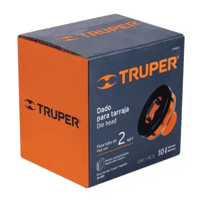 Dado Para Tarraja 2" Cuerda 11.1/2" Npt Y Cabezal De Acero Truper