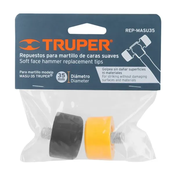 Cara Repuesto Para Martillo De Caras Suaves Truper Masu-35 (REP-MASU35 - 13138)
