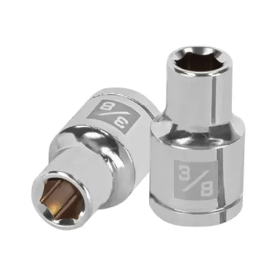 Copa Estándar 3/8" De 6 Puntas, Cuadrante De 1/2" Truper