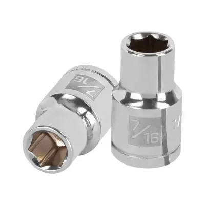 Copa Estándar 7/16" De 6 Puntas, Cuadrante De 1/2" Truper