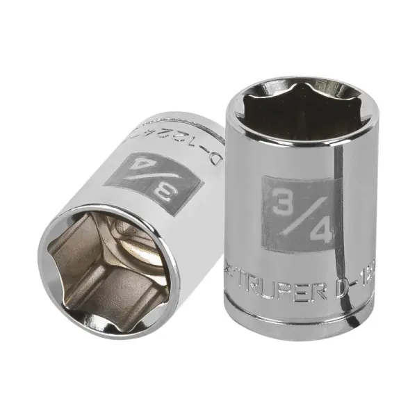 Copa Estándar 3/4" De 6 Puntas, Cuadrante De 1/2" Truper (D-1224-H - 13236)