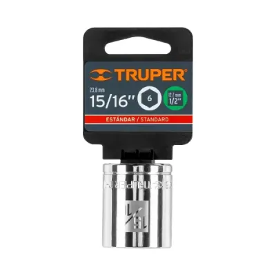 Copa Estándar 15/16" De 6 Puntas, Cuadrante De 1/2" Truper