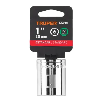 Copa Estándar 1" De 6 Puntas, Cuadrante De 1/2" Truper