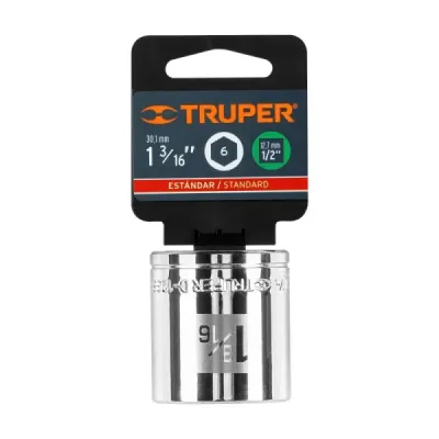 Copa Estándar 1.3/16" De 6 Puntas, Cuadrante De 1/2" Truper