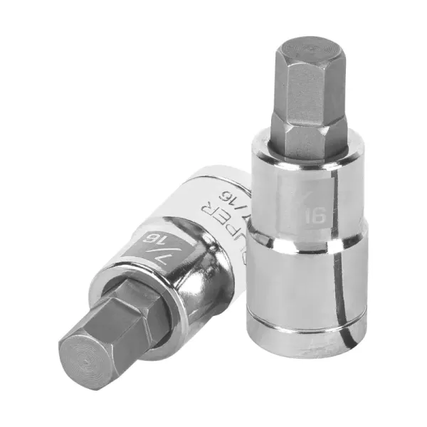 Copa Estándar De Punta Bristol 7/16", Cuadrante De 1/2" Truper (D-1241-7/16 - 13254)