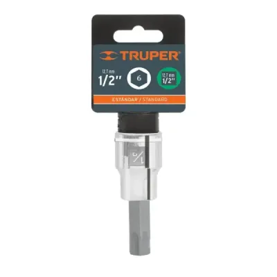 Copa Estándar De Punta Bristol 1/2", Cuadrante De 1/2" Truper