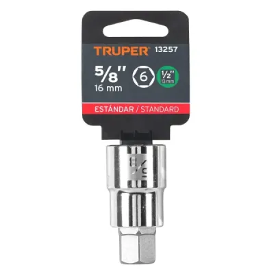 Copa Estándar De Punta Bristol 5/8", Cuadrante De 1/2" Truper